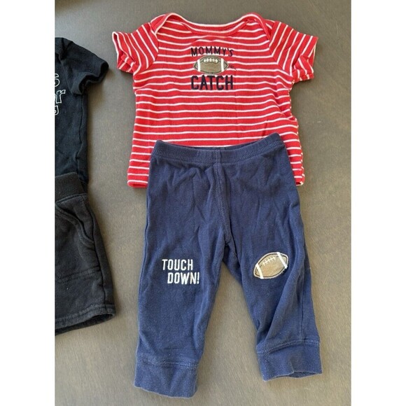 baby boy infant 6M romper jogger chino pants shorts bundle clothes carter's - Picture 4 of 10